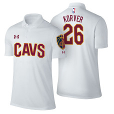 Cleveland Cavaliers #26 Kyle Korver White Association Polo