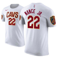 Cleveland Cavaliers #22 Larry Nance Jr. White Association T-Shirt