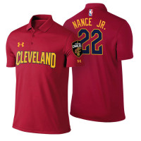 Cleveland Cavaliers #22 Larry Nance Jr. Maroon Icon Polo