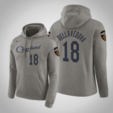 Matthew Dellavedova Cavaliers #18 Gray Earned Hoodie