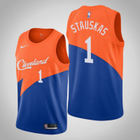 Cleveland Cavaliers #1 Nik Stauskas Blue City Jersey