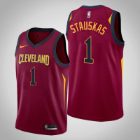 Cleveland Cavaliers #1 Nik Stauskas Maroon Icon Jersey