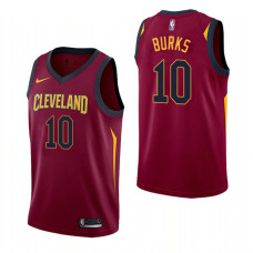 Cleveland Cavaliers #10 Alec Burks Maroon Icon Jersey