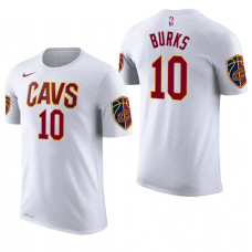 Cleveland Cavaliers #10 Alec Burks White Association T-Shirt