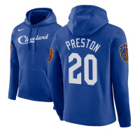 Cleveland Cavaliers #20 Billy Preston Blue City Hoodie
