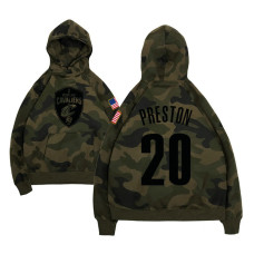 Billy Preston Cavaliers #20 Camo Military Hoodie