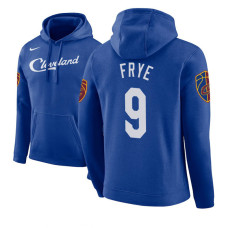 Cleveland Cavaliers #9 Channing Frye Blue City Hoodie