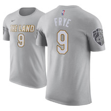 Cleveland Cavaliers #9 Channing Frye Gray City T-Shirt