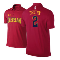 Collin Sexton Cavaliers #2 Icon Edition Maroon Performance Polo