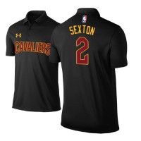 Cleveland Cavaliers #2 Collin Sexton Black Statement Polo