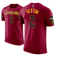 Cleveland Cavaliers #2 Collin Sexton Maroon Icon T-Shirt