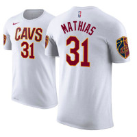 Cleveland Cavaliers #31 Dakota Mathias White Association T-Shirt
