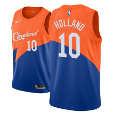 Cleveland Cavaliers #10 John Holland Blue City Jersey