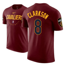 Cleveland Cavaliers #8 Jordan Clarkson Maroon Practice Essential T-Shirt