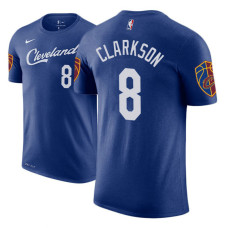 Cleveland Cavaliers #8 Jordan Clarkson Blue City T-Shirt