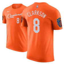 Cleveland Cavaliers #8 Jordan Clarkson Orange City T-Shirt