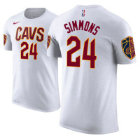 Cleveland Cavaliers #24 Kobi Simmons White Association T-Shirt