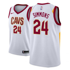Cleveland Cavaliers #24 Kobi Simmons White Association Jersey