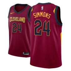 Cleveland Cavaliers #24 Kobi Simmons Maroon Icon Jersey