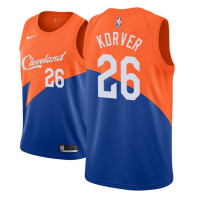 Cleveland Cavaliers #26 Kyle Korver Blue City Jersey