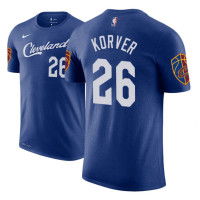 Cleveland Cavaliers #26 Kyle Korver Blue City T-Shirt