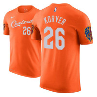 Cleveland Cavaliers #26 Kyle Korver Orange City T-Shirt