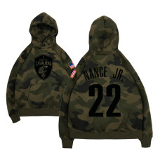 Cleveland Cavaliers #22 Larry Nance Jr. Camo Name & Number Hoodie