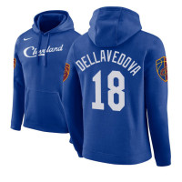 Matthew Dellavedova Cavaliers #18 Blue 2018 City Edition Hoodie