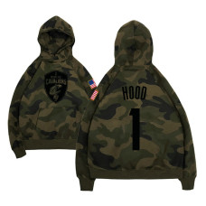 Cleveland Cavaliers #1 Rodney Hood Camo Name & Number Hoodie