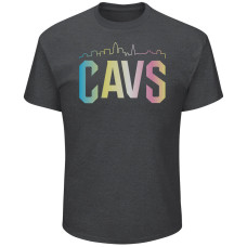 Cavaliers Charcoal Tek Patch Color Reflective Skyline T-Shirt