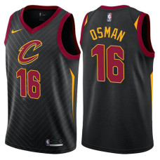 2017-18 Cedi Osman Cavaliers #16 Black Jersey