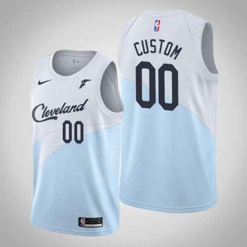 Cleveland Cavaliers #00 Custom Blue Earned Jersey