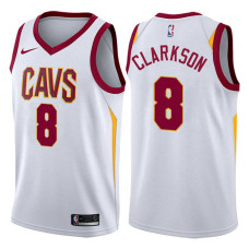 Cleveland Cavaliers #8 Jordan Clarkson White Association Jersey