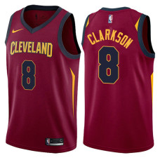 Cleveland Cavaliers #8 Jordan Clarkson Wine Icon Jersey