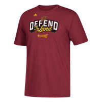 2017 Playoff Cavaliers Defend The Land Logo Wine T-Shirt