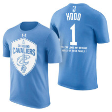 Cleveland Cavaliers #1 Rodney Hood Blue Father's Day T-Shirt