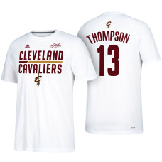 Cleveland Cavaliers #13 Tristan Thompson White Name & Number T-Shirt