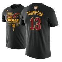 Cleveland Cavaliers #13 Tristan Thompson Black Finals T-Shirt