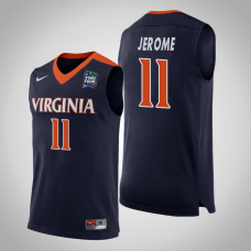 Virginia Cavaliers #11 Ty Jerome Navy 2019 Final-Four Jersey