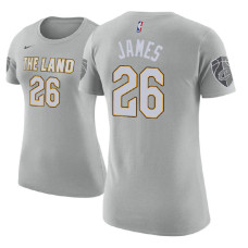 Women's Kyle Korver Cavaliers #26 City Edition Gray T-Shirt