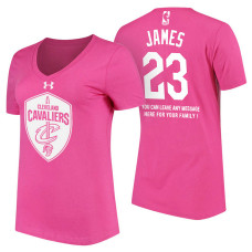 Women's LeBron James Cavaliers #23 Mother's Day T-Shirt