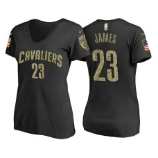 Women's Cleveland Cavaliers #23 LeBron James Name & Number T-Shirt