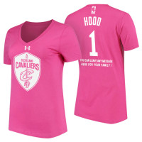 Women's Cleveland Cavaliers #1 Rodney Hood Pink Mother's Day T-Shirt