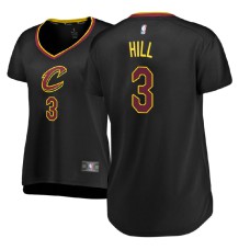 Women's Cleveland Cavaliers #3 George Hill Black Statement Jersey