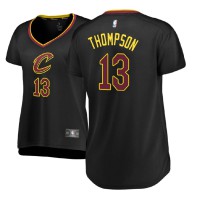 Women's Cleveland Cavaliers #13 Tristan Thompson Black Statement Jersey