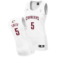 Women's J.R. Smith Cavaliers #5 White Jersey