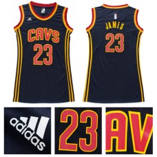 Women's Cleveland Cavaliers #23 Lebron James Navy  Fashion Jersey