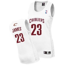 Women's Womens Cavaliers #23 Lebron James New Swingman White Jersey