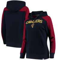 Women's Cavaliers Navy Wine Iconic Pullover Hoodie