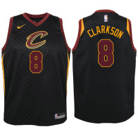 Youth Cleveland Cavaliers #8 Jordan Clarkson Black Statement Jersey